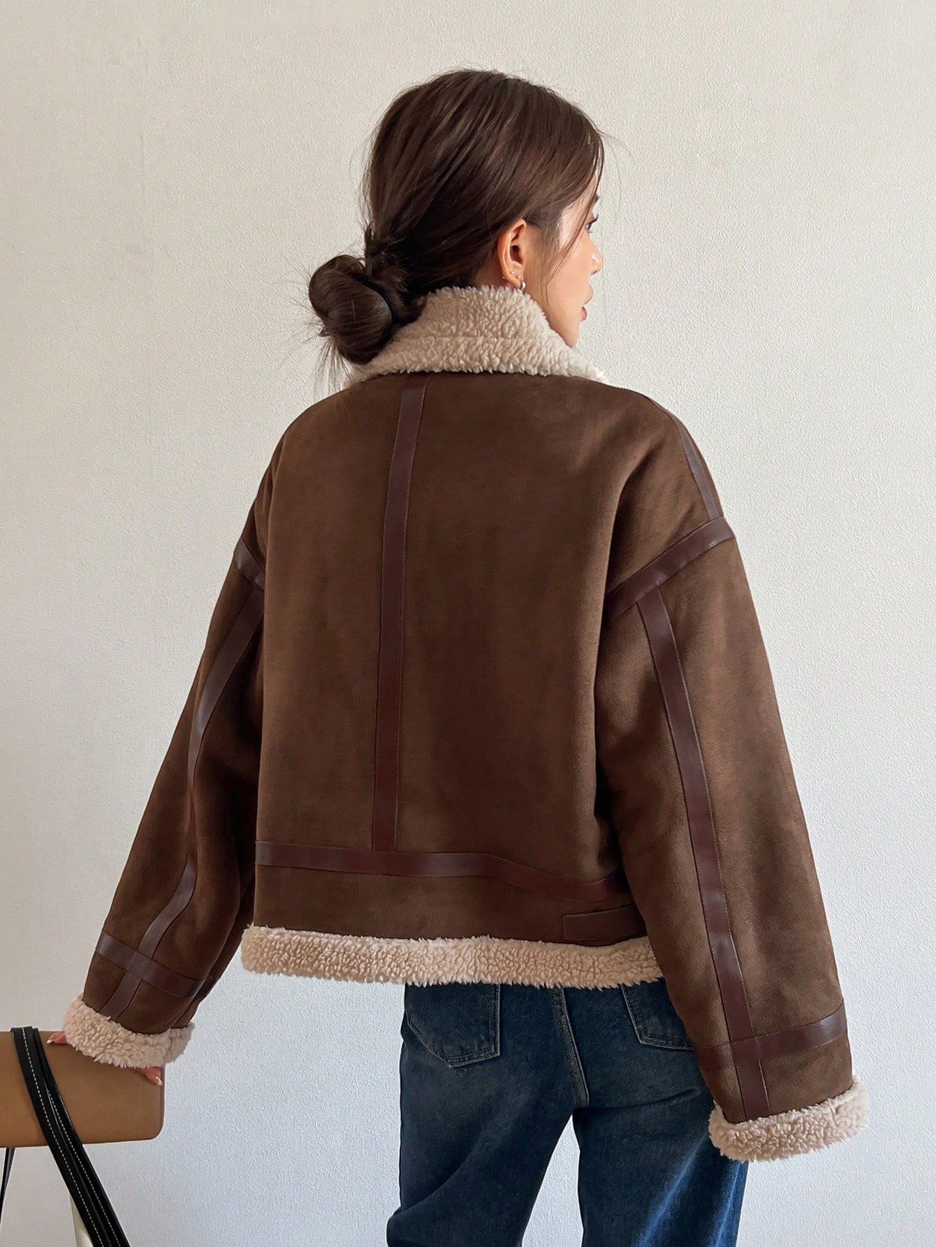 Women Casual Winter Outerwear Zip Up Jacket