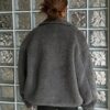 DAZY Zip Up Drop Shoulder Teddy Jacket main 1
