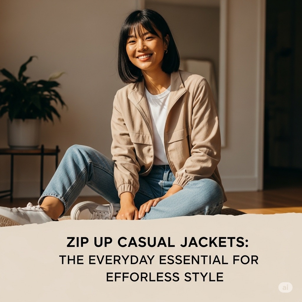 Zip Up Casual Jackets: The Essential Layer for Effortless Style